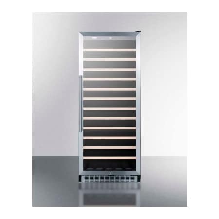 Summit Appliance Div. Summit-Single-Zone Wine Cellar W/Glass Door, 202 Bottle Capacity, 23-5/8" Wide SWC1102